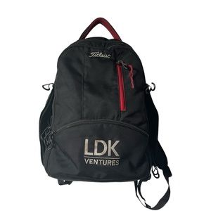 Titleist Players Black Essentials Backpack Laptop Commuter Bag Travel Golf